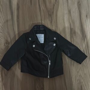 Black Faux Leather Jacket